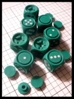 Dice : Dice - 6D - Dirk's Dice Interchangeable Face Green - Ebay Jan 2010